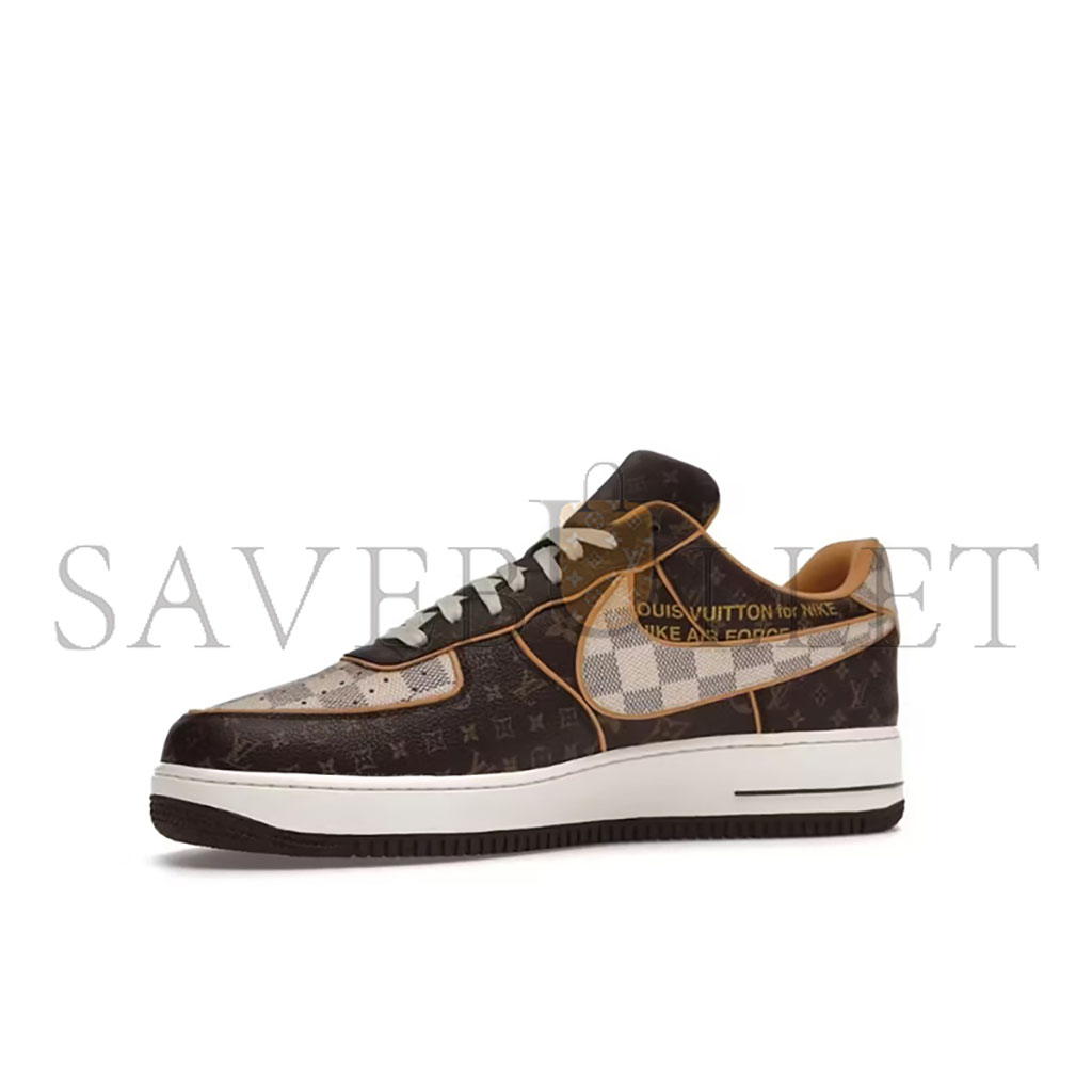 NIKE LOUIS VUITTON AIR FORCE 1 LOW MONOGRAM BROWN DAMIER AZUR MS1211